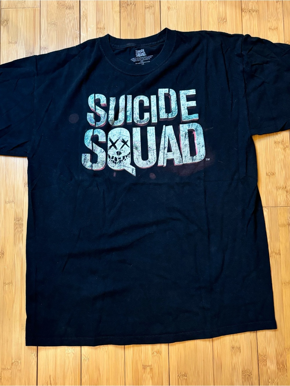 Suicide Squad T-Shirt - Black Size L All Cotton